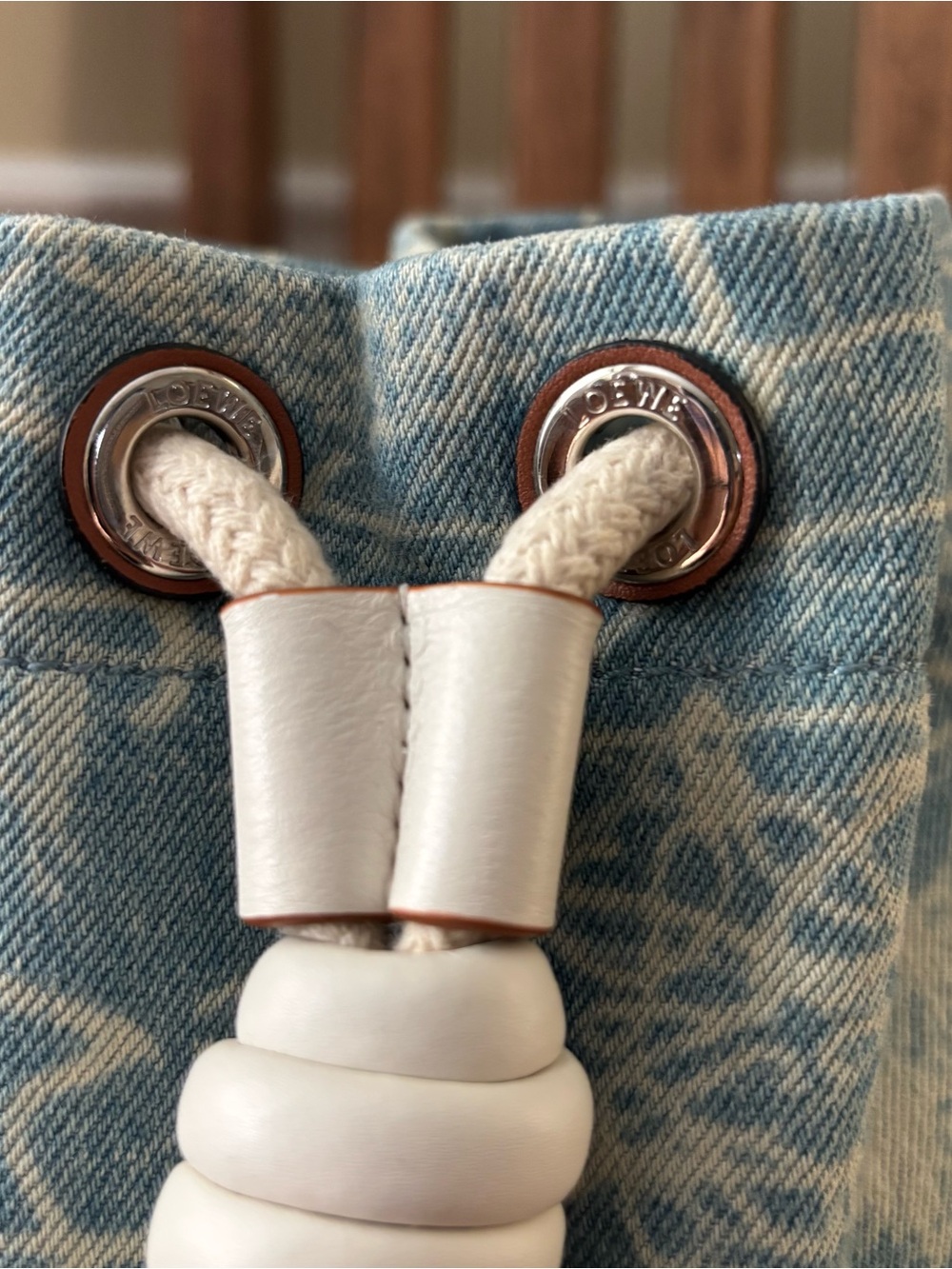 Loewe Mermaid Denim Drawstring Bucket - Picture 6 of 12